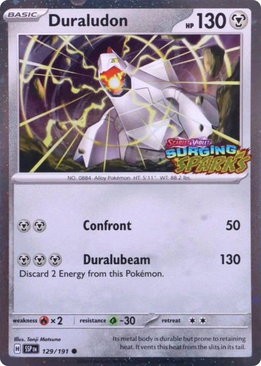 Duraludon (129/191) (Surging Sparks Stamp) [Scarlet & Violet: Surging Sparks] - for just $0.25! 