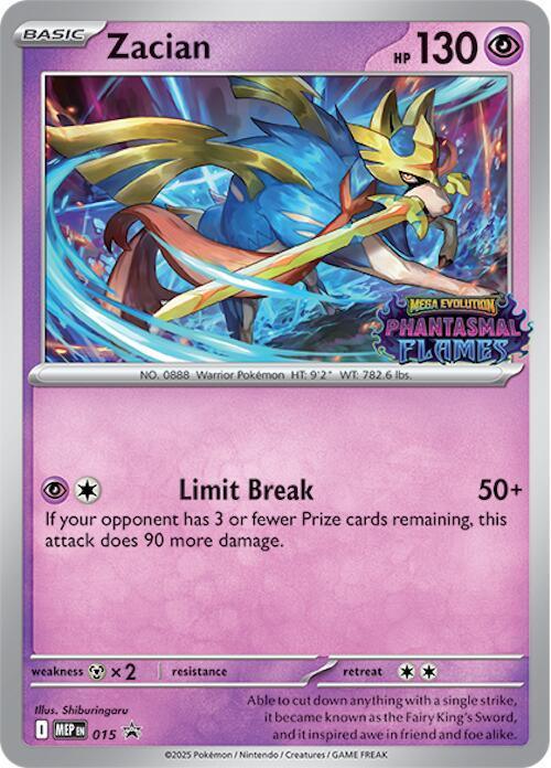 Zacian (015) (Prerelease) [Mega Evolution Promo] - for just $5.45! 