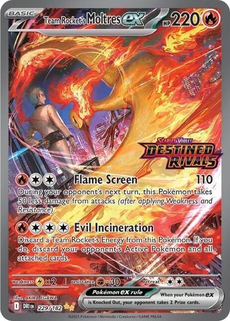 Team Rocket's Moltres ex (229/182) (Destined Rivals Stamp) [Miscellaneous Cards] - for just $29! 
