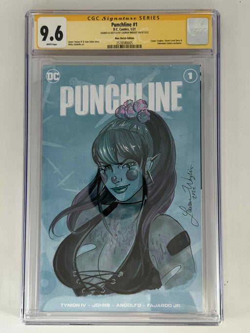 [Signed & Sketch by Lauren Wright] Punchline #1 CGC 9.6 Yellow Label Exclusive Sketch Var - for just $150! 