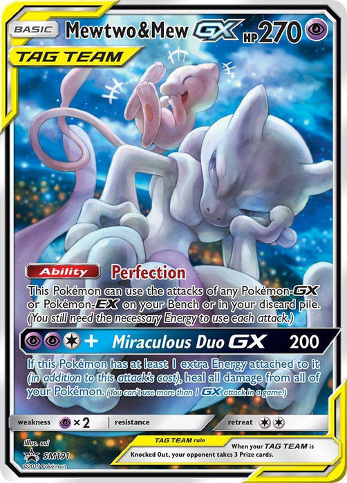 Mewtwo & Mew GX (SM191) [Sun & Moon: Black Star Promos] - for just $135.80! 