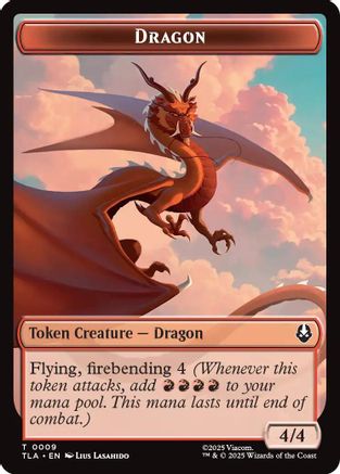 Dragon // Food (0019) Double-Sided Token (TLA-9 // 19) - Avatar: The Last Airbender - for just $0.09! 