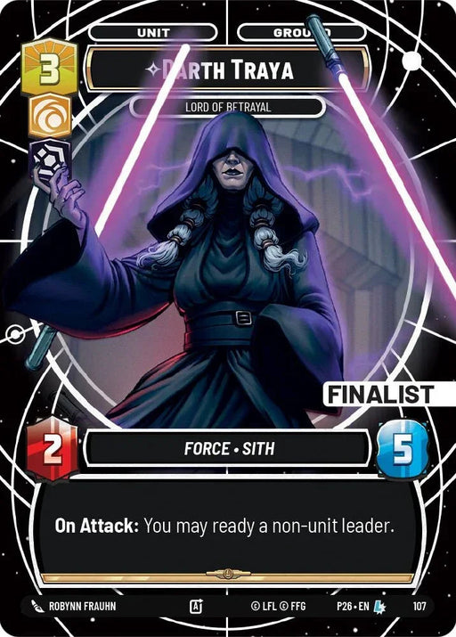 Darth Traya - Lord of Betrayal (Finalist) (107) (107) [Sector and Regional Promos: Season 1] - for just $0.10! 