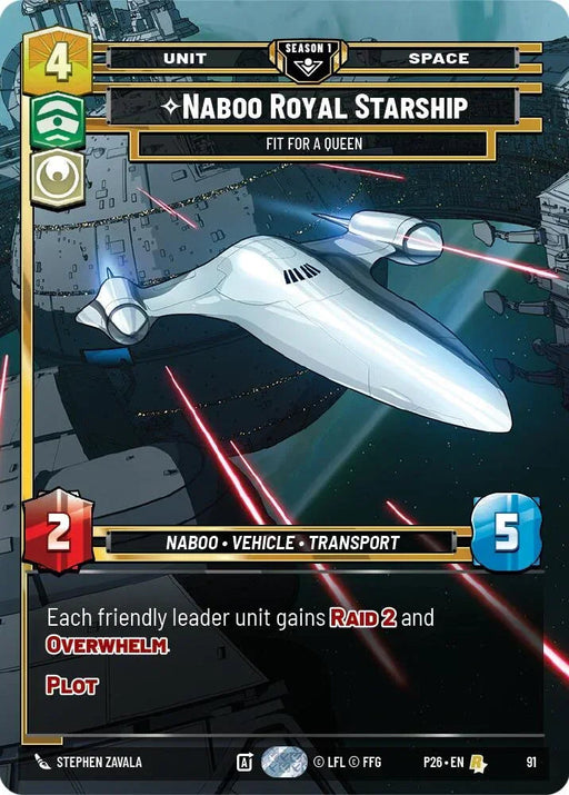 Naboo Royal Starship - Fit For A Queen (91) (91) [Sector and Regional Promos: Season 1] - for just $6.75! 