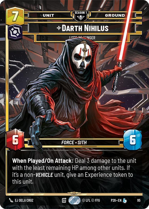 Darth Nihilus - Lord of Hunger (95) (95) [Sector and Regional Promos: Season 1] - for just $34.15! 