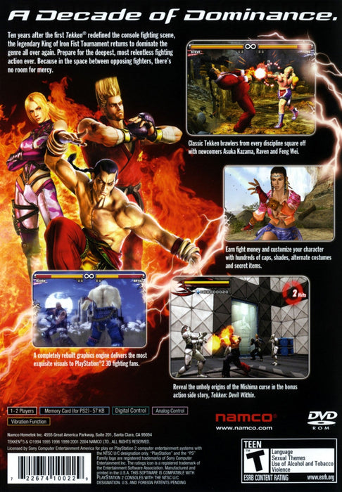 Tekken 5 – PlayStation 2 (PS2) - for just $14.99! 