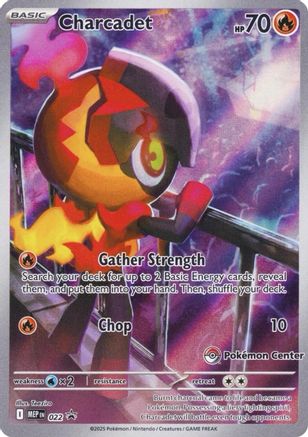 Charcadet (Pokemon Center Exclusive) 022 - ME Mega Evolution Promo Holofoil - for just $26.55! 