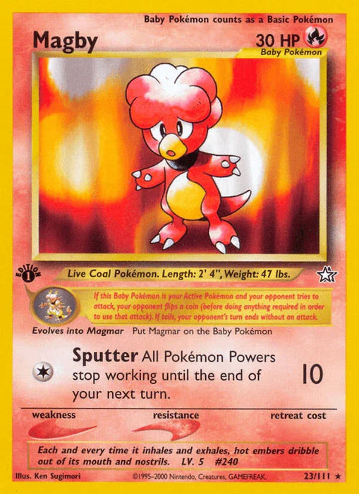 Magby (23/111) [Neo Genesis 1st Edition] - for just $2.65! 