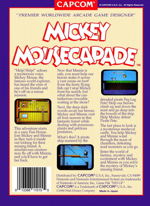 Mickey Mousecapade – Nintendo Entertainment System (NES) - for just $9.99! 