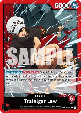 Trafalgar Law (OP14-001) - The Azure Sea's Seven - for just $0.08! 