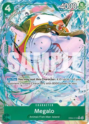 Megalo (Alternate Art) (EB04-018) - The Azure Sea's Seven Foil - for just $7.13! 
