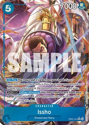Issho - EB04-022 (Alternate Art) (EB04-022) - The Azure Sea's Seven Foil - for just $4.17! 