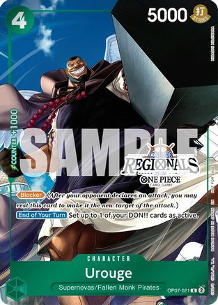 Urouge (Online Regional Participation Pack 2025 Vol.1) (OP07-021) - One Piece Promotion Cards Foil - for just $3.25! 