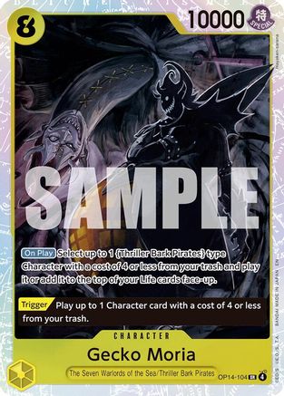 Gecko Moria - OP14-104 (OP14-104) - The Azure Sea's Seven Foil - for just $4.13! 