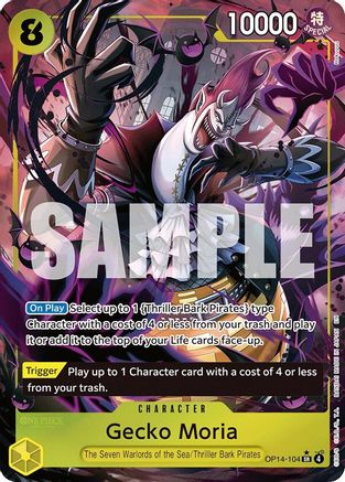 Gecko Moria - OP14-104 (Alternate Art) (OP14-104) - The Azure Sea's Seven Foil - for just $22.25! 
