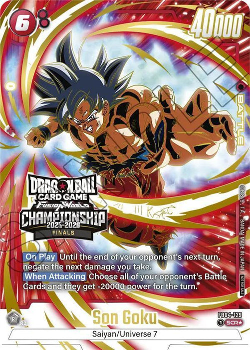 Son Goku (FB04-129) (Championship 2025-2026 Finals) [Fusion World Tournament Cards] - for just $1190! 