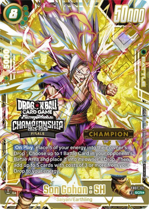 Son Gohan : SH (FB07-121) (Championship 2025-2026 Finals Champion) [Fusion World Tournament Cards] - for just $0.10! 