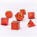 Wizard Solid Metal Polyhedral Dice Set - Red with Gold - for just $39.99! 
