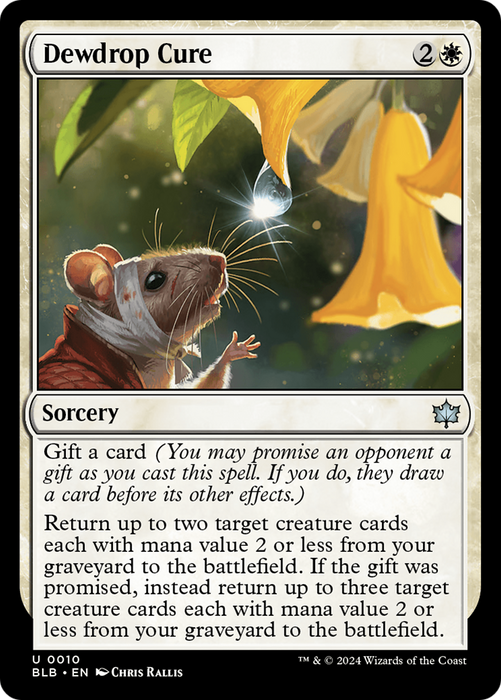 Dewdrop Cure (BLB-010) - Bloomburrow - for just $0.03! 