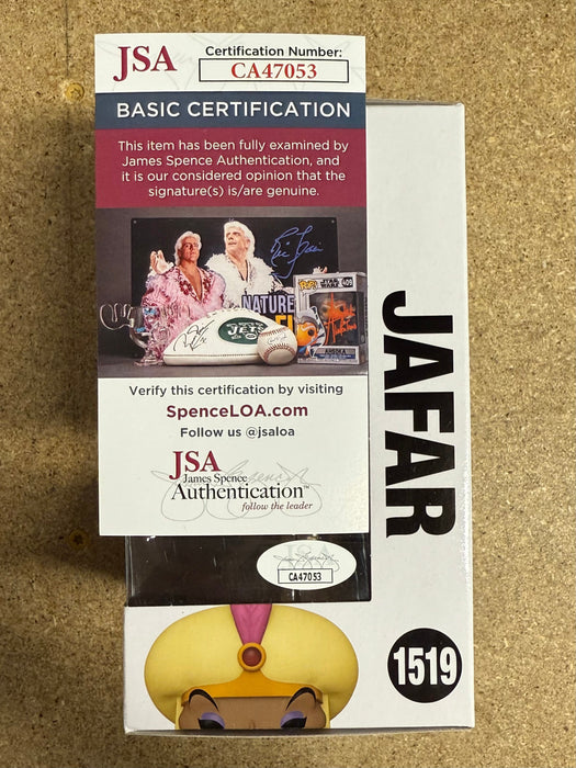 Jonathan Freeman Signed Jafar Funko Pop! #1519 Disney Aladdin With JSA COA - for just $120! 