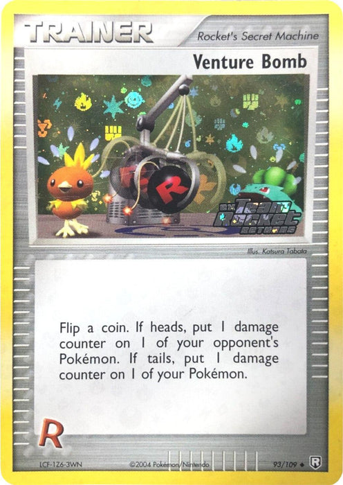 Venture Bomb (93/109) (Stamped) [EX: Team Rocket Returns] - for just $14.20! 