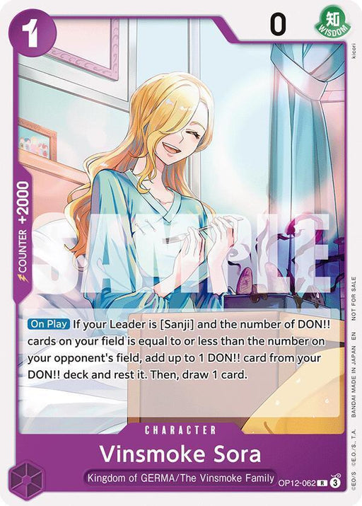 Vinsmoke Sora (Tournament Pack 2026 Vol. 1) [One Piece Promotion Cards] - for just $0.10! 