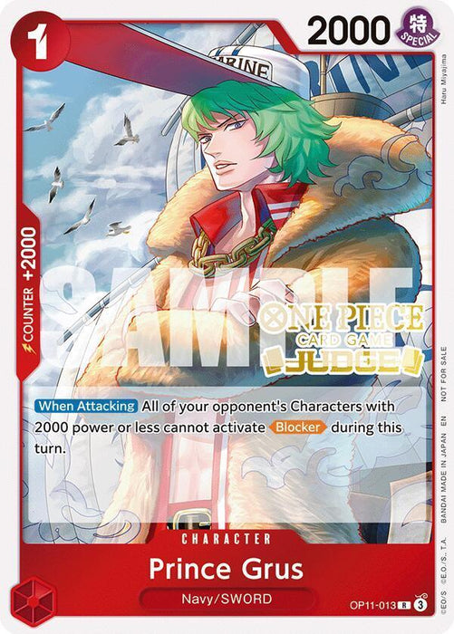 Prince Grus (Judge Pack Vol. 7) [One Piece Promotion Cards] - for just $0.20! 