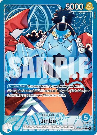 Jinbe - OP14-040 (Alternate Art) (OP14-040) - The Azure Sea's Seven Foil - for just $6.68! 