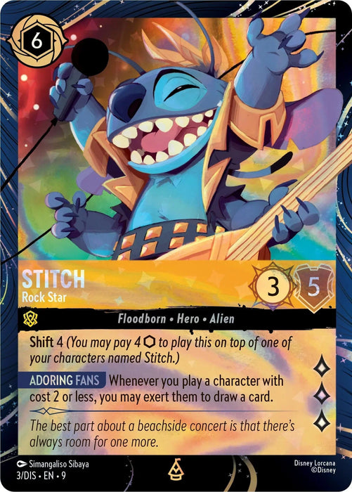 Stitch - Rock Star (3) [Promo Cards] - for just $23.55! 