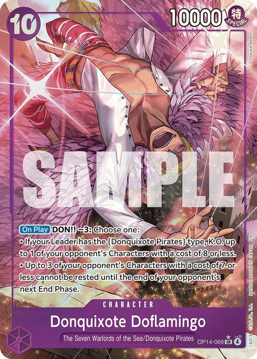 Donquixhote Doflamingo (OP14-069) (Alternate Art) [The Azure Sea's Seven] - for just $3.95! 