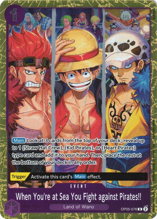 When You're at Sea You Fight against Pirates!! (2025 Pirates League Finals Textured Foil) [One Piece Promotion Cards] - for just $560! 
