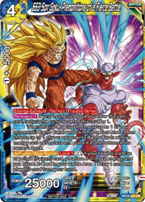 SS3 Son Goku, Premonitions of a Fierce Battle (Championship 2025 Finals Pack) (BT22-135) [Tournament Promotion Cards] - for just $1.65! 