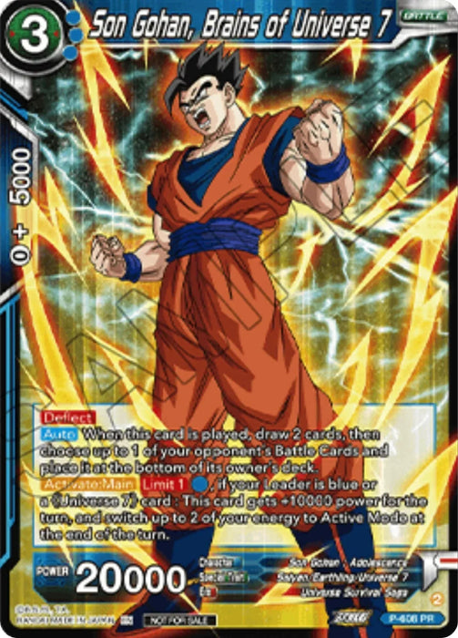 Son Gohan, Brains of Universe 7 (Championship 2025 Finals Pack) (P-608) [Tournament Promotion Cards] - for just $1.70! 