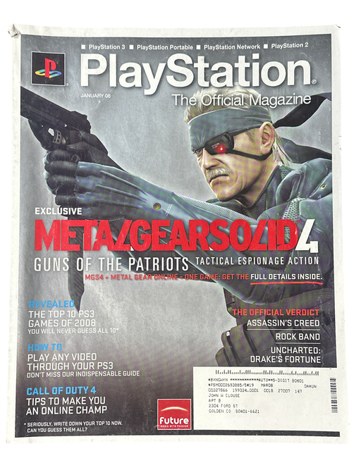 Playstation Magazine January 2008 Issue: 002 - for just $15.99! 