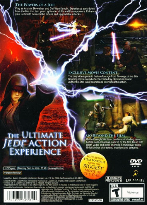 Star Wars: Episode III – Revenge of the Sith [Greatest Hits] – PlayStation 2 (PS2) - for just $9.99! 