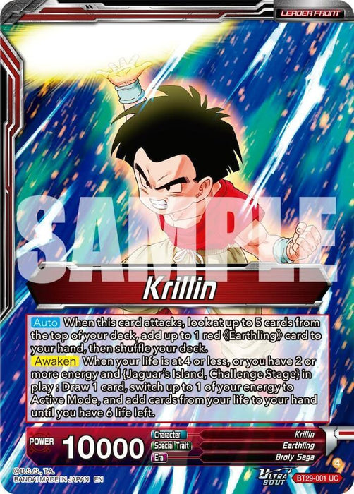 Krillin // Krillin, Grown-up Support (BT29-001) [Fearsome Rivals] - for just $0.10! 