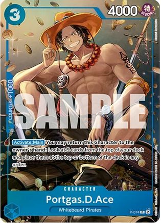 Portgas.D.Ace (Tin Pack Set Vol. 2) (P-074) - One Piece Promotion Cards Foil - for just $1! 