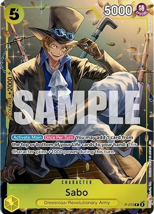 Sabo (Tin Pack Set Vol. 2) (P-073) - One Piece Promotion Cards Foil - for just $0.42! 