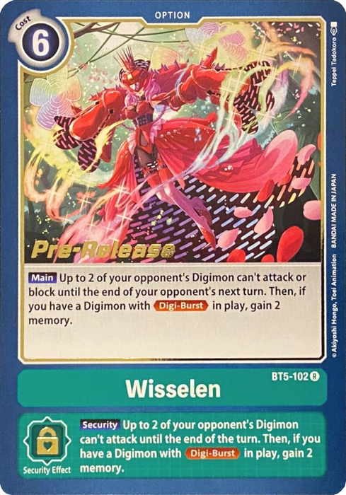 Wisselen [BT5-102] [Battle of Omni Pre-Release Promos] - Just $0.09! Shop now at Retro Gaming of Denver