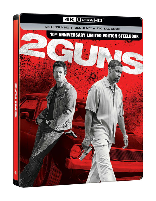 2 Guns - 10th Anniversary Limited Edition Steelbook (4K Ultra HD + Blu-ray + Digital) - for just $31.99! 
