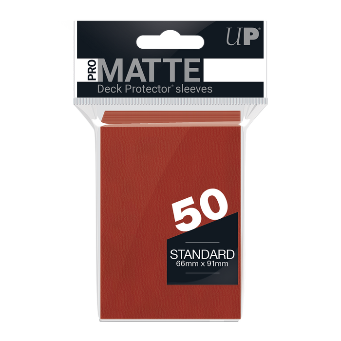 Ultra PRO: Standard 50ct Sleeves - PRO-Matte (Red) - Just $0! Shop now at Retro Gaming of Denver