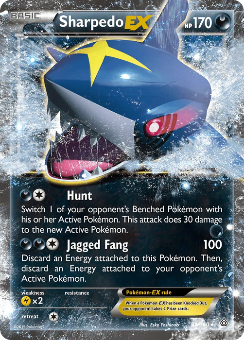 Sharpedo EX (91/160) [XY: Primal Clash] - for just $1.50! 