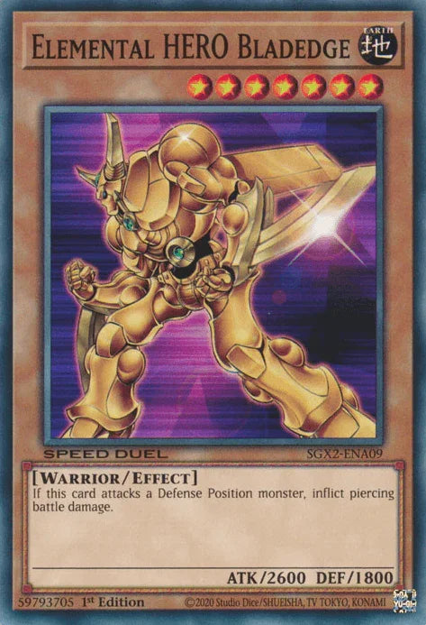 Elemental HERO Bladedge [SGX2-ENA09] Common - for just $0.10! 
