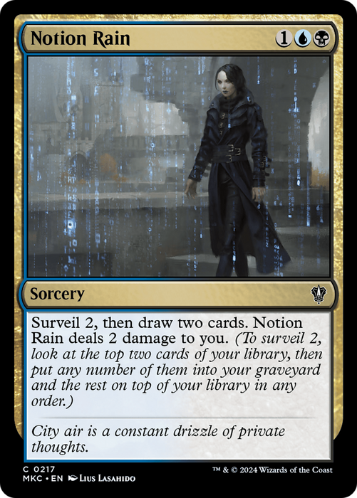 Notion Rain (MKC-217) - Murders at Karlov Manor Commander - for just $0.04! 
