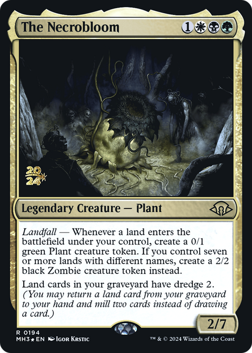 The Necrobloom (PRE-194) - Modern Horizons 3 Promos Foil - for just $0.27! 
