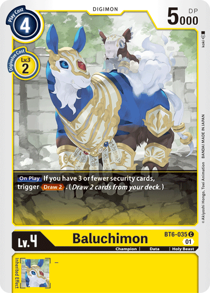 Baluchimon [BT6-035] [Double Diamond] - Just $0.09! Shop now at Retro Gaming of Denver