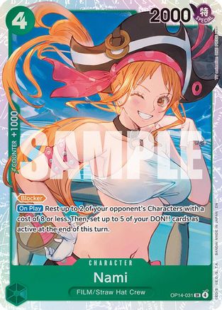 Nami (OP14-031) - The Azure Sea's Seven Foil - for just $2.58! 