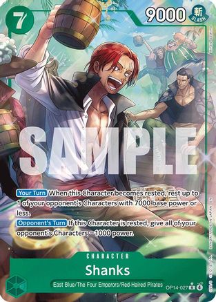 Shanks (Alternate Art) (OP14-027) - The Azure Sea's Seven Foil - for just $7.70! 