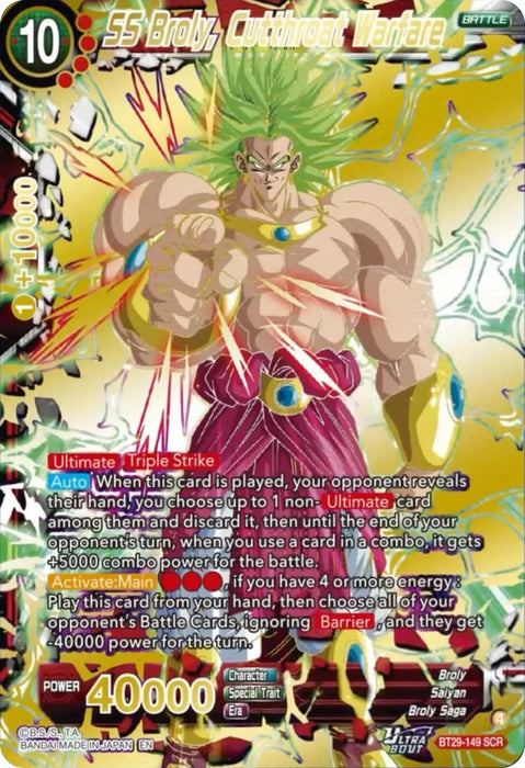 SS Broly, Cutthroat Warfare (BT29-149) [Fearsome Rivals] - for just $102.25! 