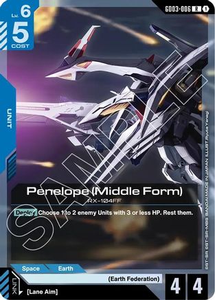 Penelope (Middle Form) (GD03-006) - Steel Requiem Holofoil - for just $0.06! 